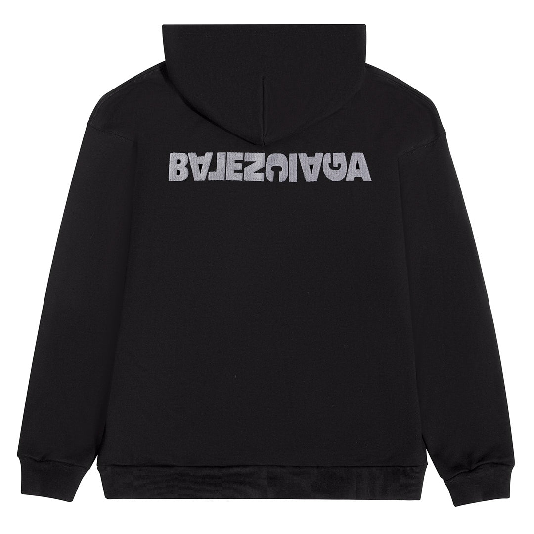 Sudadera Balenciaga Script Logo Oversized Popover - Dechaquetas 