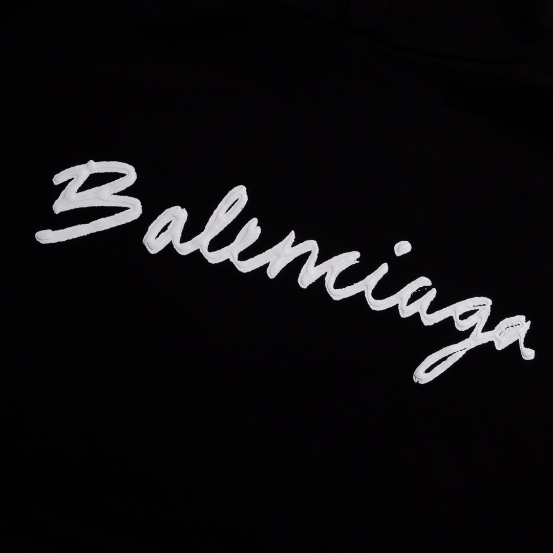 Sudadera Balenciaga Script Logo Oversized Popover - Dechaquetas 