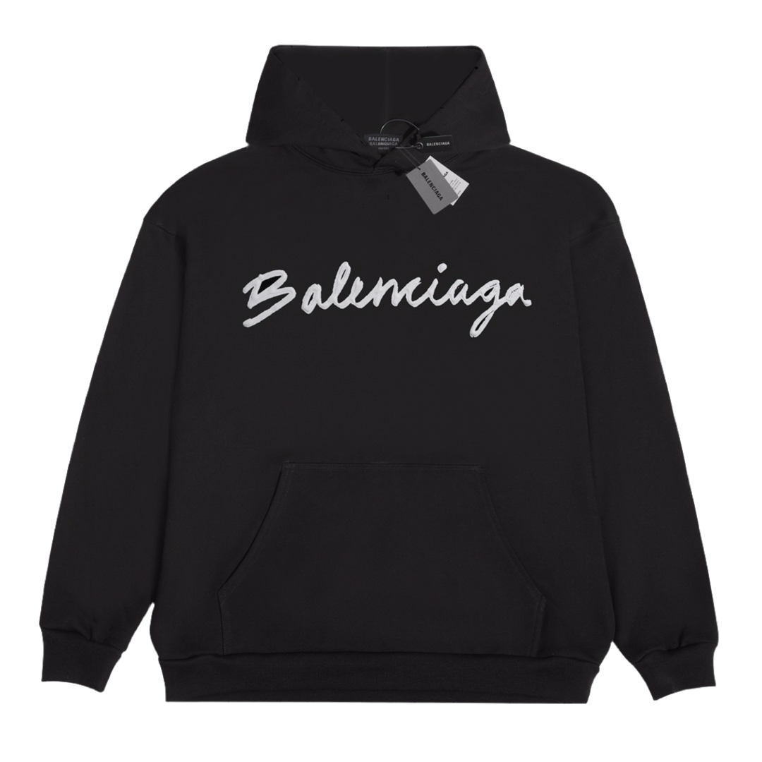 Sudadera Balenciaga Script Logo Oversized Popover - Dechaquetas 