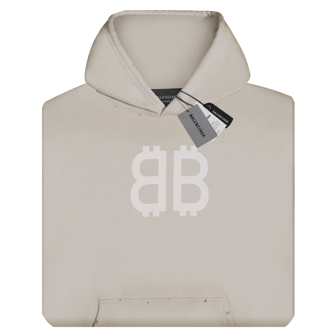 Sudadera Balenciaga Script Logo Oversized Popover - Dechaquetas 