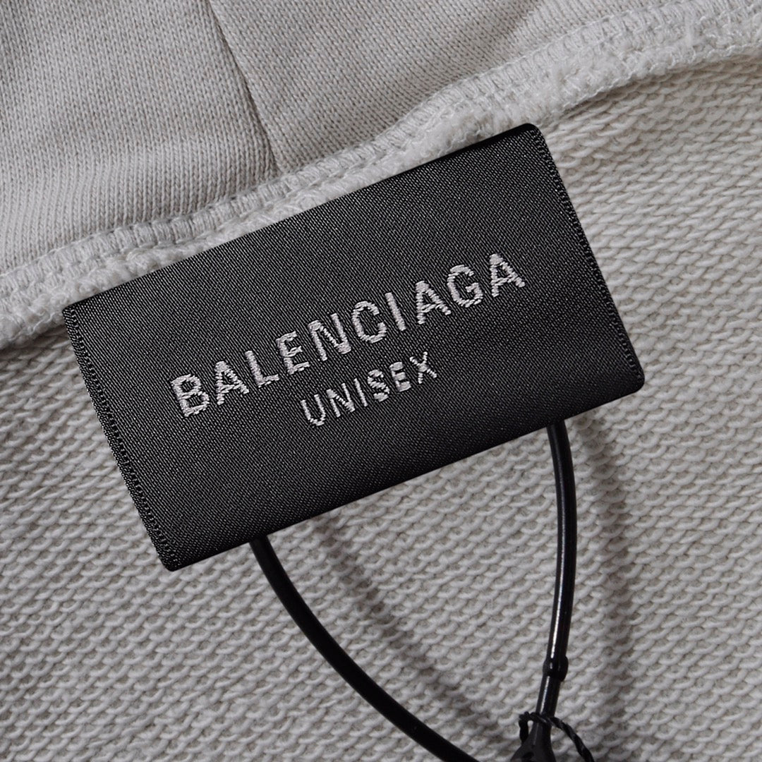 Sudadera Balenciaga Script Logo Oversized Popover - Dechaquetas 