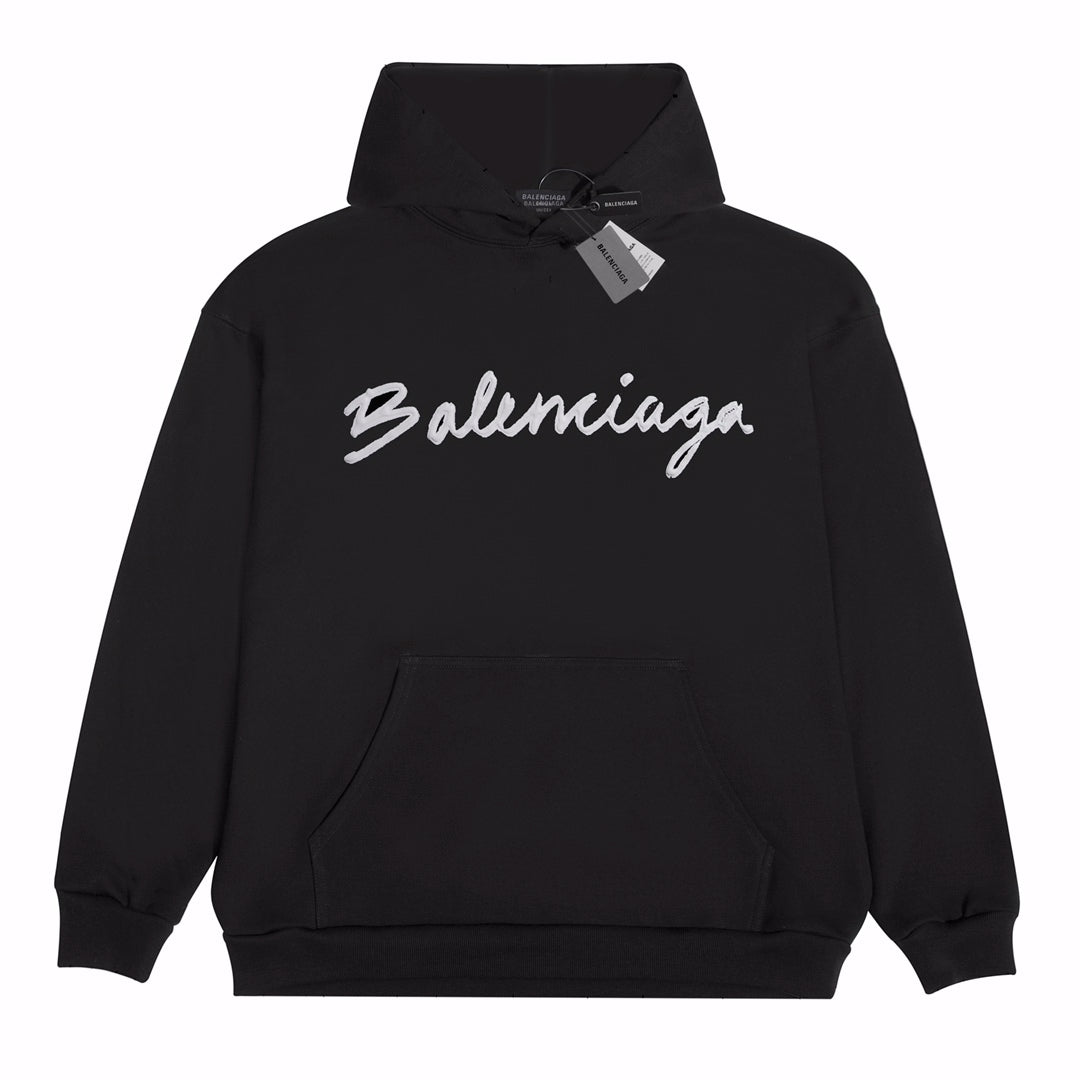 Sudadera Balenciaga Script Logo Oversized Popover - Dechaquetas 