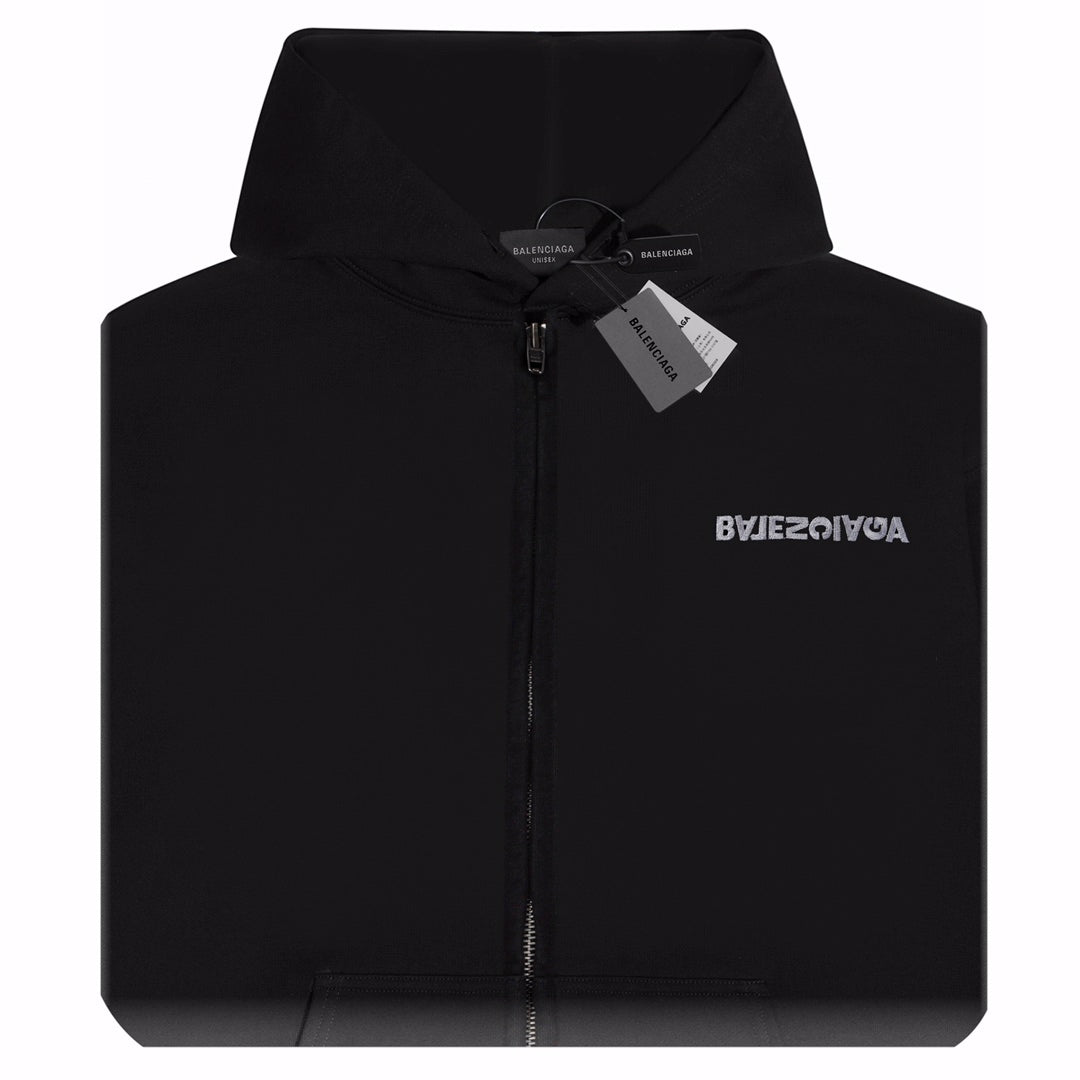 Sudadera Balenciaga Script Logo Oversized Popover - Dechaquetas 